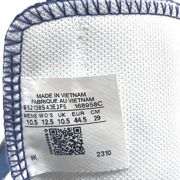 Converse Ctas Low Shoes Skate Casual Men's Size Navy Canvas Custom 168958C-WBP - Picture 11 of 12